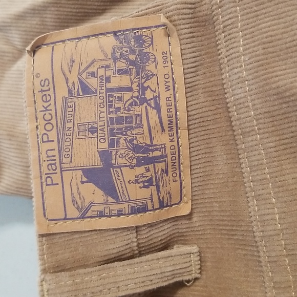 Plain Pockets Vintage 32 X 29Tan Corduroy Pants - Picture 3 of 7